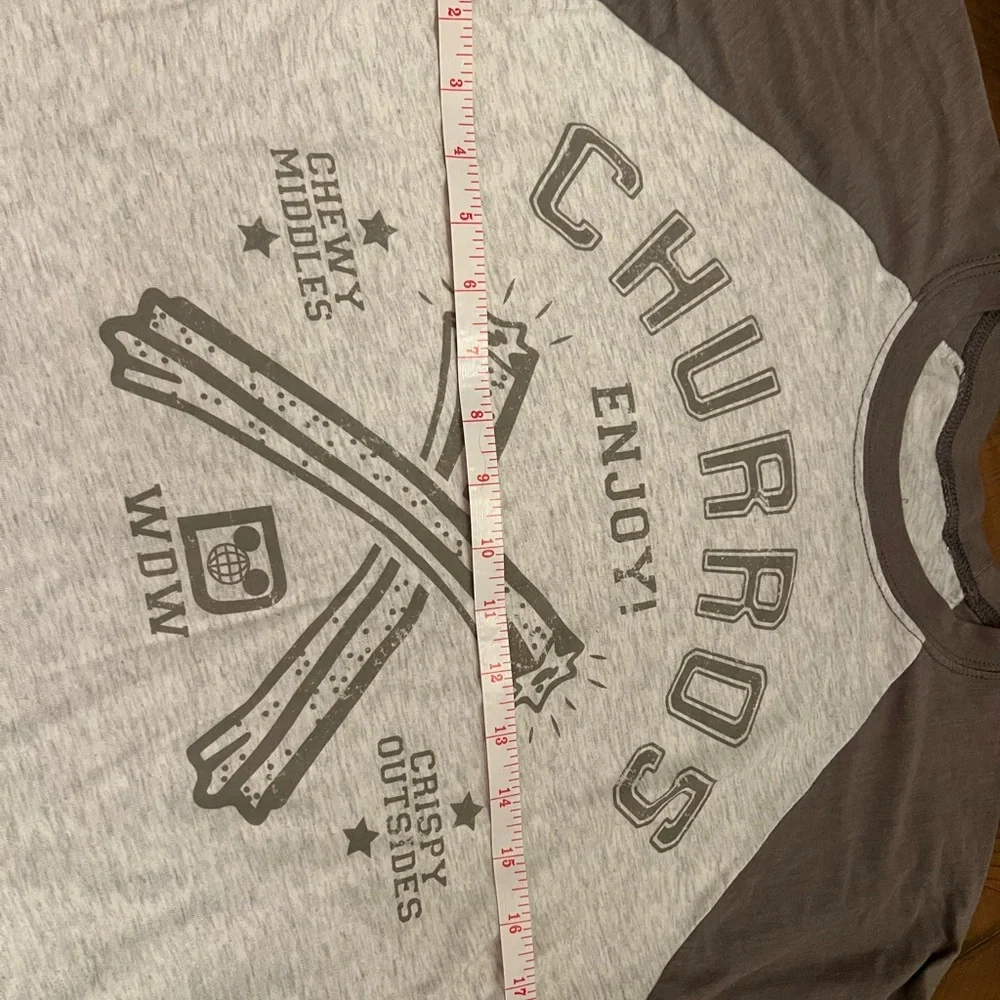 Disney Gray and White Raglan Tee - Picture 3 of 7